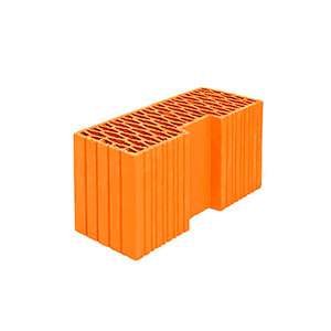 Угловой керамический блок Porotherm 44 R