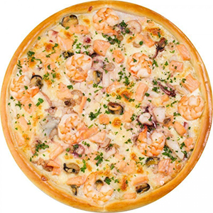 Пицца  чесночная креветка