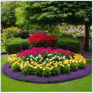 Создание газонов и цветочных клумб