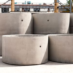 Конструкции бетонные и железобетонные для колодцев канализационных, водопроводных и газопроводных се
