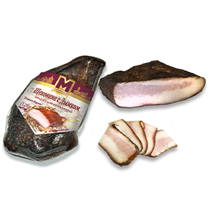 Копчено-вареный продукт из свинины мясной бескостный «Щековина с Дымком»