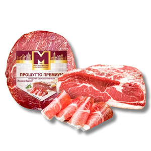 Продукт из мяса свинины мясной сырокопченый «Прошутто премиум»