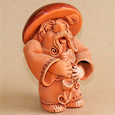 Скульптура из керамики Грибок