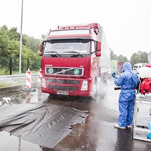 Дезинфекция грузового транспорта