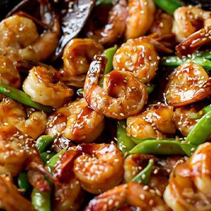 Креветки в соусе терияки