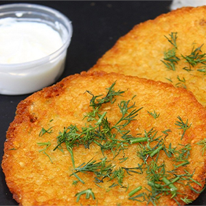 Драники со сметаной 