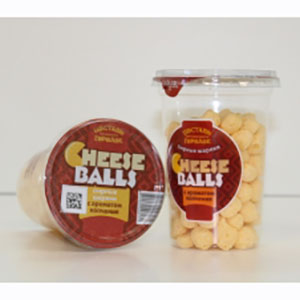 Сырные шарики CHESSE BALLS соленые с ароматом копчения