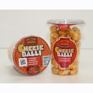Сырные шарики CHESSE BALLS соленые с копченой паприкой