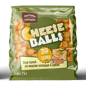 Сырные шарики CHESSE BALLS со вкусом холодца и хрена