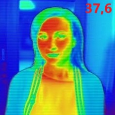 Панель с функциями распознавания лиц и бесконтактного измерения температуры Cantonk S02T
